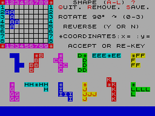 ZX GameBase Pentominoes Spectre 1983