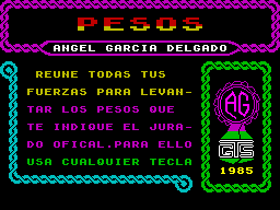 ZX GameBase Pesos Grupo_de_Trabajo_Software 1985