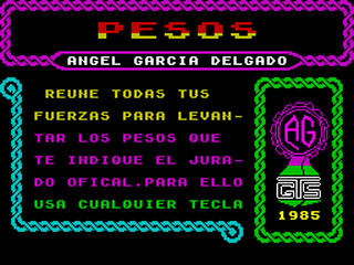 ZX GameBase Pesos Grupo_de_Trabajo_Software 1985