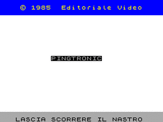 ZX GameBase Pingtronic Editoriale_Video 1985