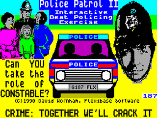 ZX GameBase Police_Patrol_II_(128K) Flexibase_Software 1990