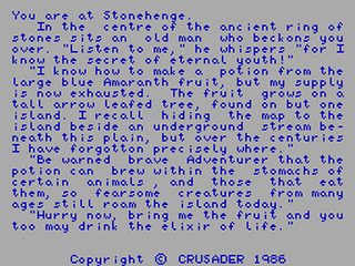 ZX GameBase Prehistoric_Adventure Crusader_Computing 1986