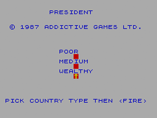 ZX GameBase President Addictive_Games 1987