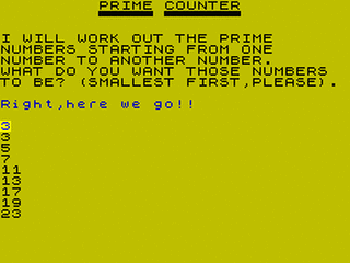 ZX GameBase Prime_Calculator Sinclair_Programs 1984