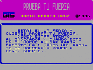 ZX GameBase Prueba_tu_Fuerza Grupo_de_Trabajo_Software 1985