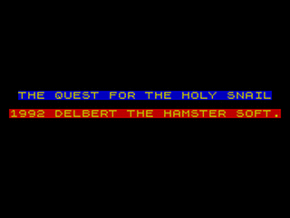 ZX GameBase Quest_for_the_Holy_Snail Delbert_the_Hamster_Software 1992