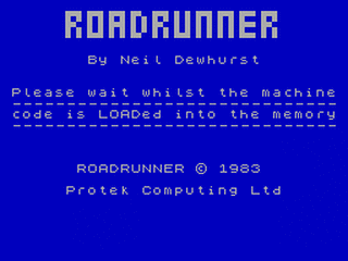 ZX GameBase Roadrunner Protek_Computing 1983