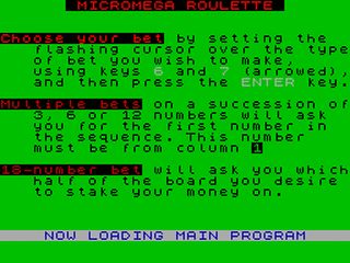 ZX GameBase Roulette Micromega 1984