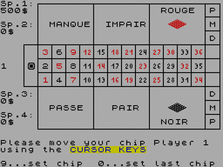 ZX GameBase Roulette Stefan_Freise 1982
