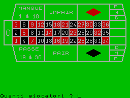 ZX GameBase Roulette Editoriale_Video 1985