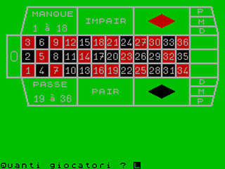 ZX GameBase Roulette Editoriale_Video 1985