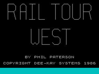 ZX GameBase Railtour_West Dee-Kay_Systems 1986