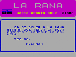 ZX GameBase Rana,_La Grupo_de_Trabajo_Software 1985