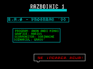 ZX GameBase Razboinic_1 AMS_Soft 1996