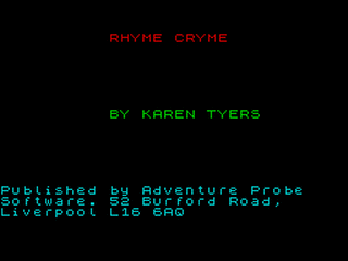 ZX GameBase Rhyme_Cryme Zenobi_Software 1996