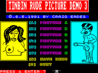 ZX GameBase Rude_Pictures_Demo_3_(128K) Tinbin_Garbage_Production 1991
