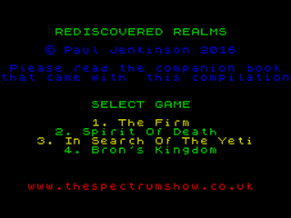 ZX GameBase Rediscovered_Realms_(Compilation) Paul_Jenkinson 2016