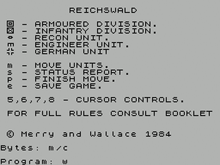 ZX GameBase Reichswald MW_Gameworld 1984