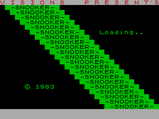 ZX GameBase Snooker Visions_Software_Factory 1983