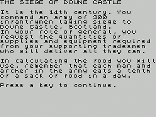 ZX GameBase Siege_of_Doune_Castle,_The Interface_Publications 1985