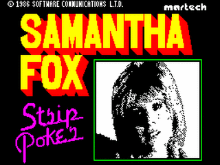 ZX GameBase Samantha_Fox_Strip_Poker Martech_Games 1986