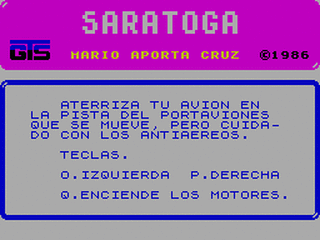 ZX GameBase Saratoga Grupo_de_Trabajo_Software 1986