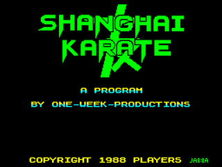 ZX GameBase Shanghai_Karate_(128K) Players_Software 1988