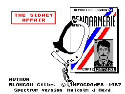 ZX GameBase Sidney_Affair,_The Infogrames 1987