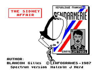 ZX GameBase Sidney_Affair,_The Infogrames 1987