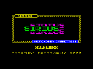 ZX GameBase Sirius MicroHobby 1986