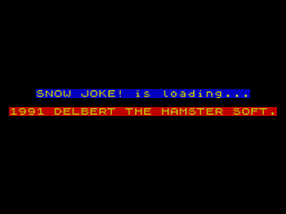 ZX GameBase Snow_Joke! Delbert_the_Hamster_Software 1991