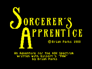 ZX GameBase Sorcerer's_Apprentice Brian_Parks 1988