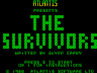 ZX GameBase Survivors,_The Atlantis_Software 1986