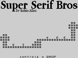 ZX GameBase Super_Serif_Bros Robin_Allen 2018