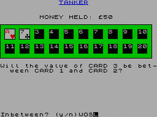 ZX GameBase Tanker U.T.S. 1983