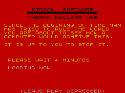 ZX GameBase Thermo_Nuclear_War Zircon_Software 1985