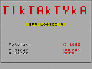 ZX GameBase TikTakTyka Vulcan 1989