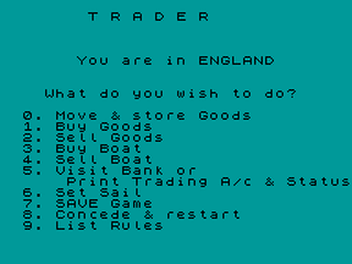 ZX GameBase Trader Ford_Shillito 1990