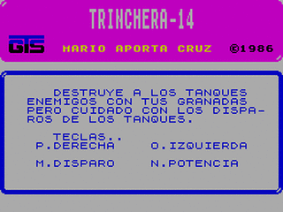 ZX GameBase Trinchera-14 Grupo_de_Trabajo_Software 1986