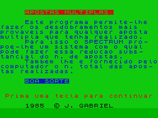 ZX GameBase Totobola Softfile 1985