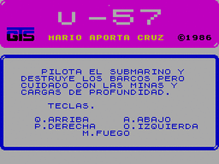ZX GameBase U-57 Grupo_de_Trabajo_Software 1985