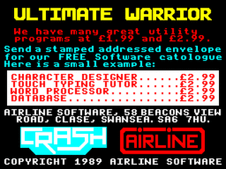 ZX GameBase Ultimate_Warrior Crash 1989
