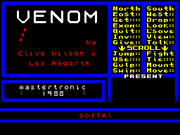 ZX GameBase Venom Mastertronic 1988