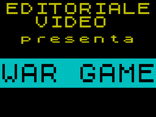 ZX GameBase War_Game Editoriale_Video 1984