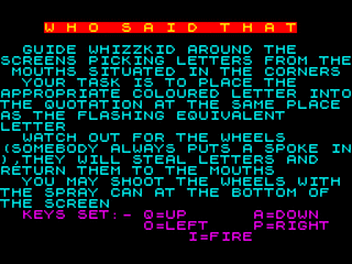 ZX GameBase Who_Said_that? Tynesoft 1987