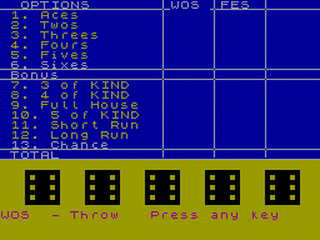 ZX GameBase Yatzee CP_Software 1984