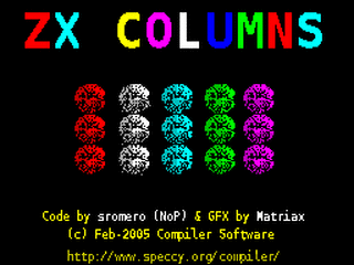 ZX GameBase ZX_Columns Compiler_Software 2005