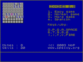 ZX GameBase ZX_Mines_2 Compiler_Software 2003