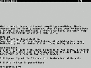 ZX GameBase [Zxzvm]_Déja_Vu:_An_Interactive_Demonstration Graham_Nelson 1993