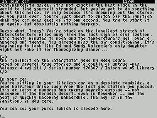 ZX GameBase [Zxzvm]_I-0:_Jailbait_on_Interstate_Zero_(v1.21) Adam_Cadre 1997